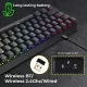 Zebronics Zeb Max Ninja 60% Wireless Black - Blue switch Zebronics Zeb Max Ninja 60% Wireless Black - Blue switch